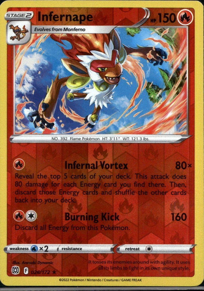 Infernape - SWSH9 26/172