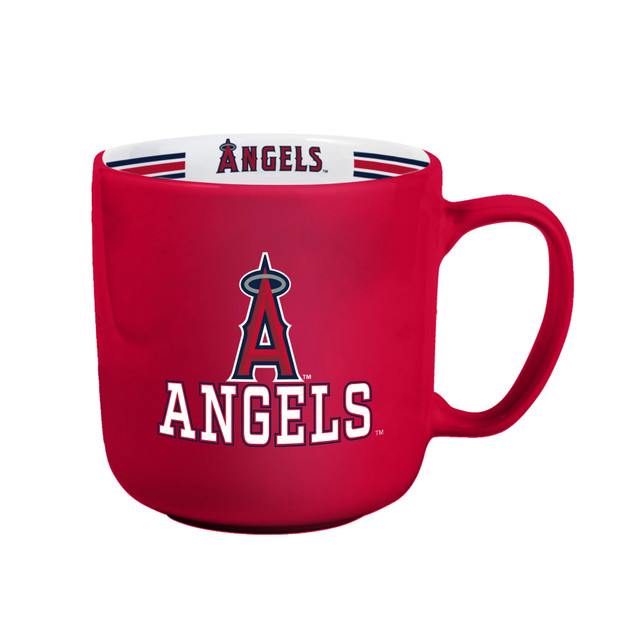 Los Angeles Angels Team Stripe Design Coffee Mug 15oz
