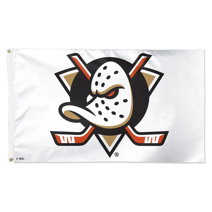 Anaheim Ducks Deluxe White Flag 3x5'