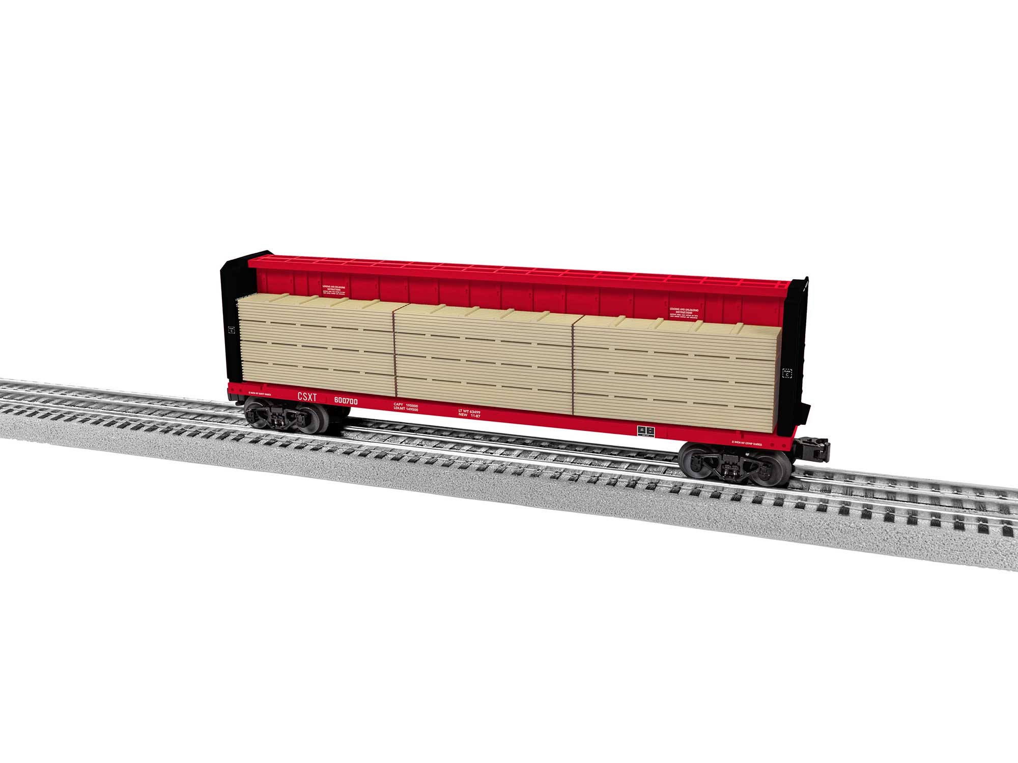 CSX Centerbeam Flatcar #600700 2343071 O Scale