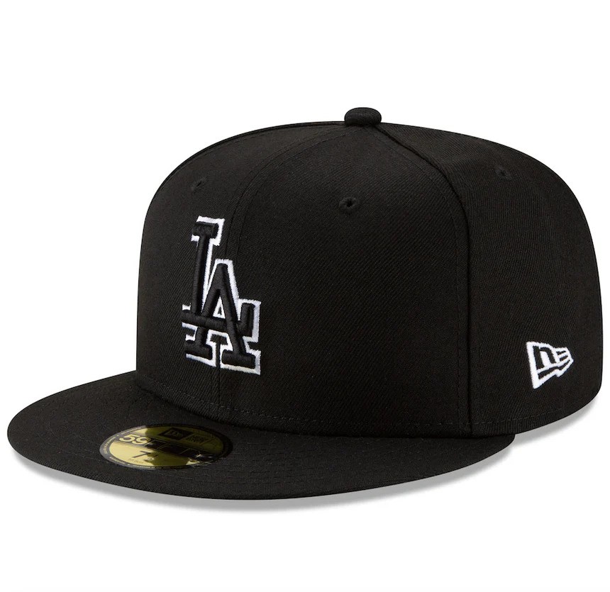 Los Angeles Dodgers Black Outline New Era 59FIFTY Hat