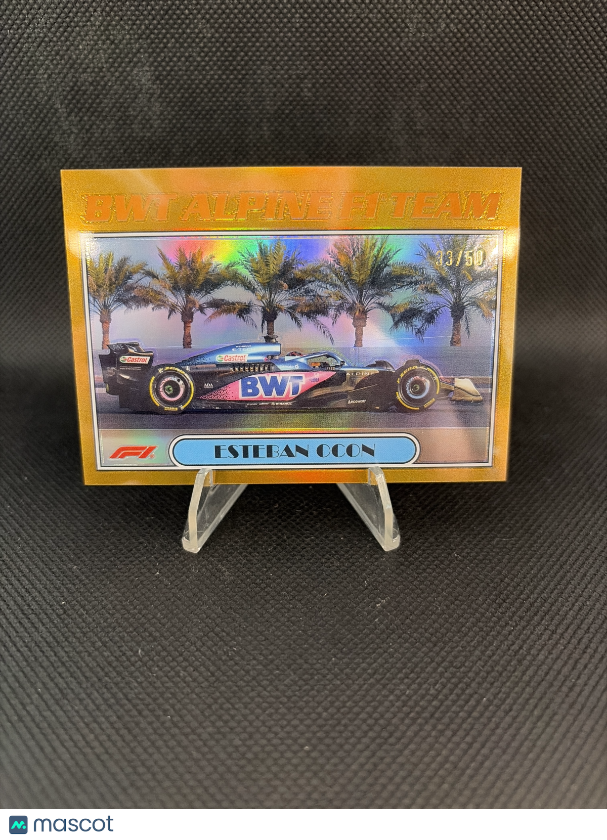 2023 Topps Chrome F1 Esteban Ocon Gold Refractor /50