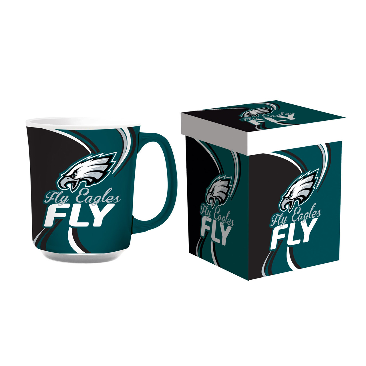 Philadelphia Eagles Ceramic Coffee Mug with Matching Box 14oz