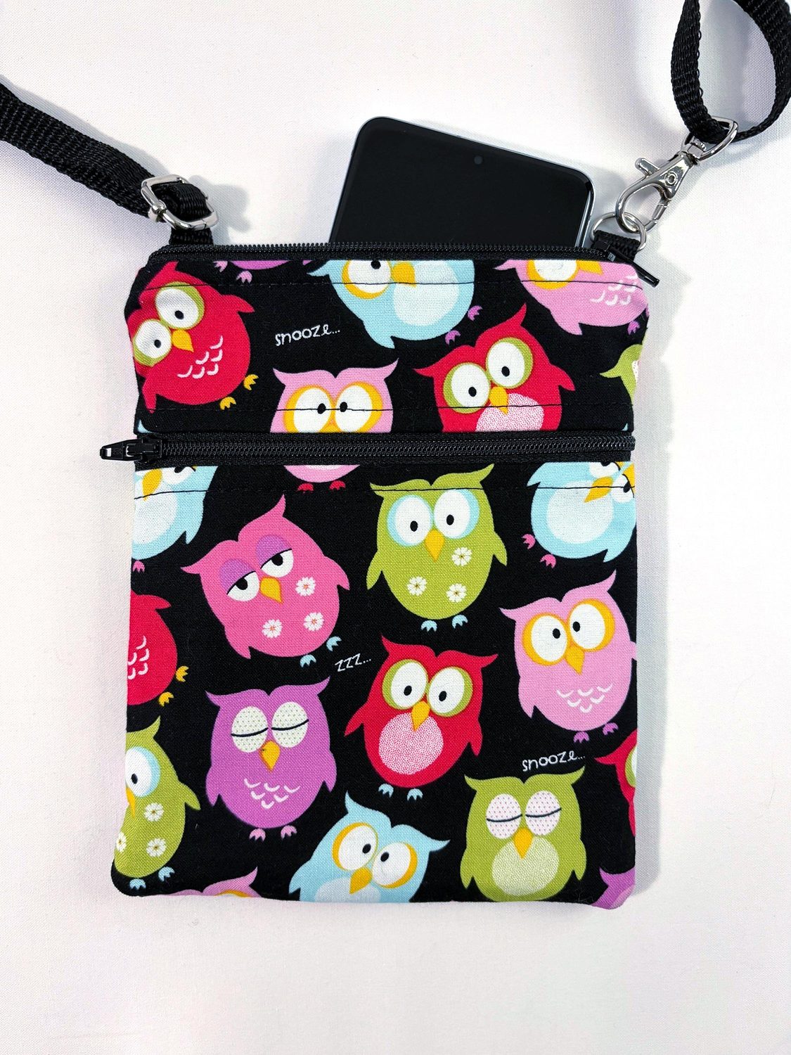 Small Crossbody Bag – Sleepy Owls, photo 8 of 12