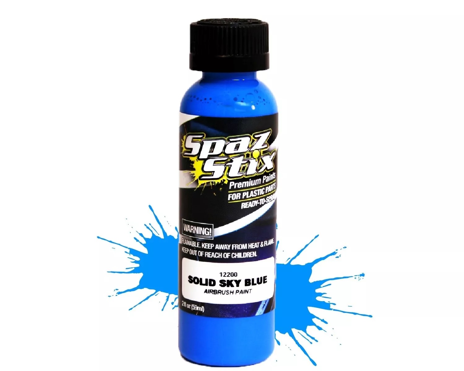 Solid Sky Blue Airbrush Paint 2oz 12200