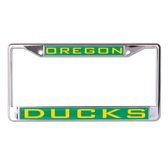 Oregon Ducks Laser Chrome License Plate Frame
