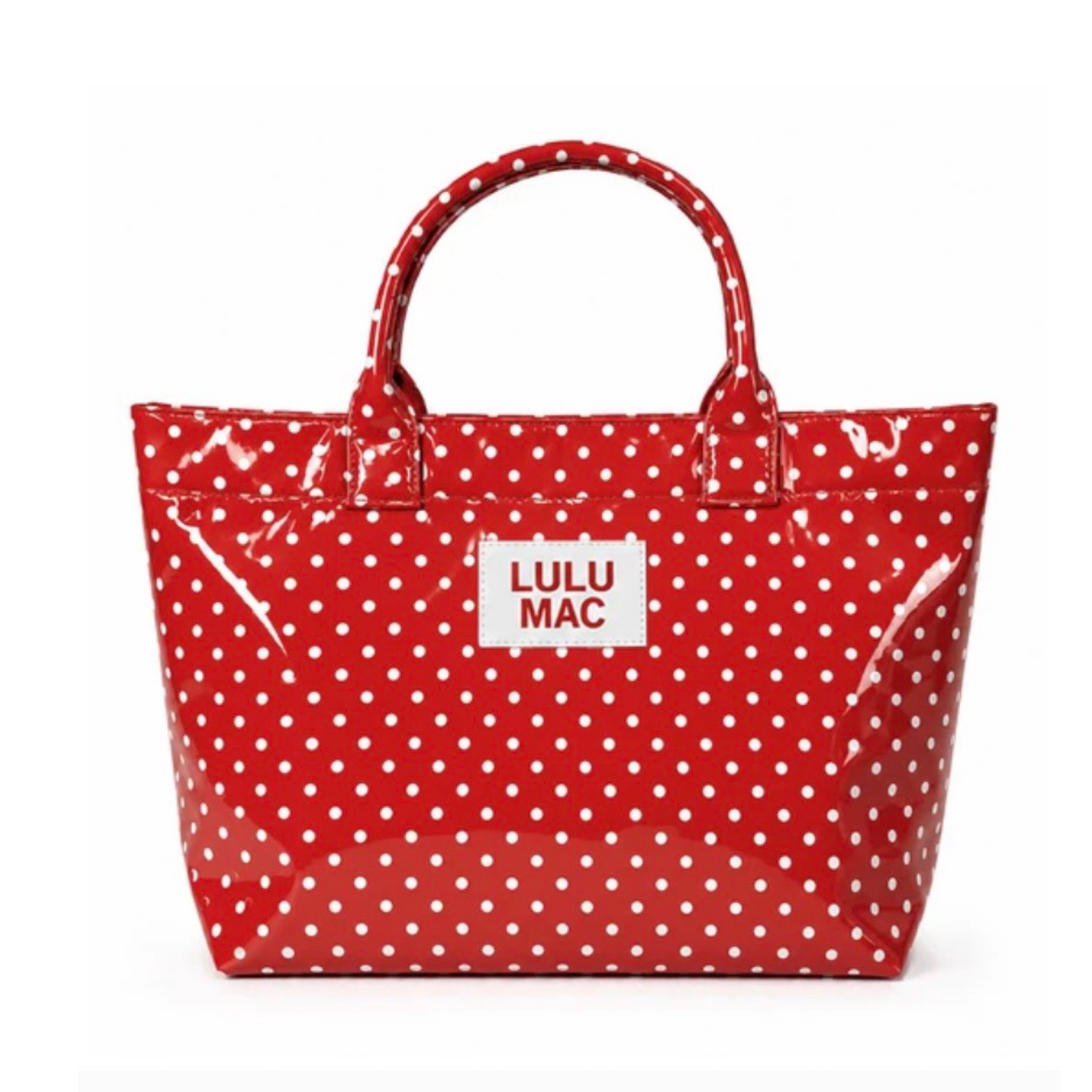 LuluMac Red/white polka dot tote — Bama Tan boutique, Tuscaloosa AL