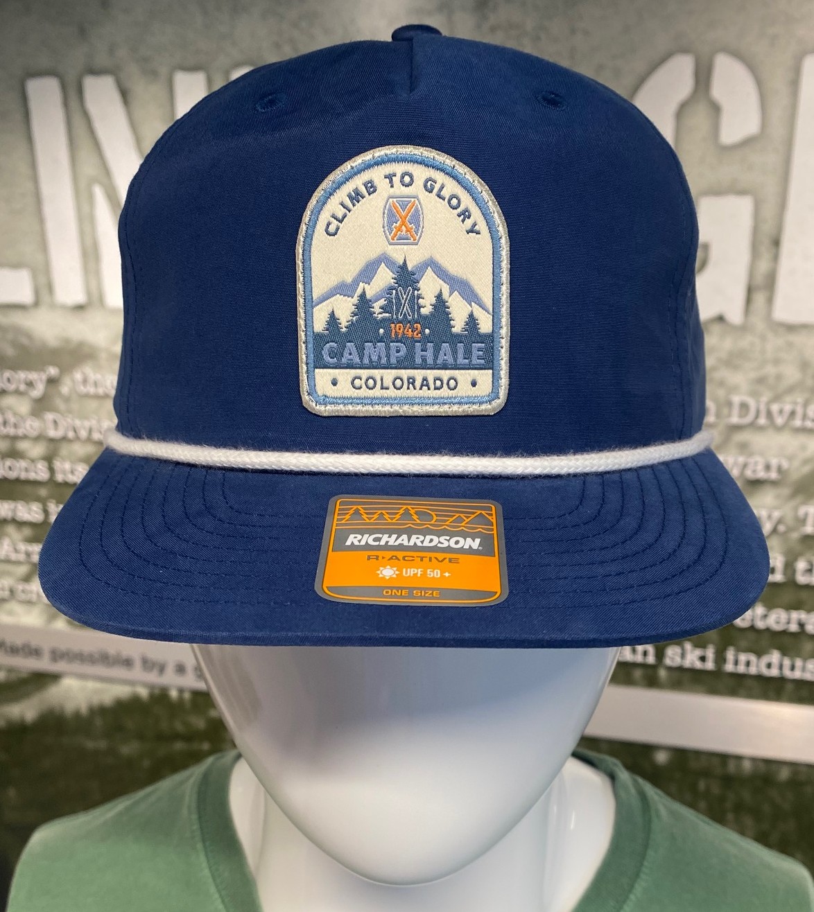 Camp Hale Navy with White Rope Hat