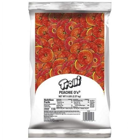 Trolli Peach Peachie'Os 5 Pound Bag Gummy