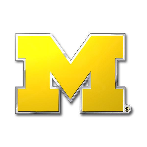 Michigan Wolverines Color Auto Emblem
