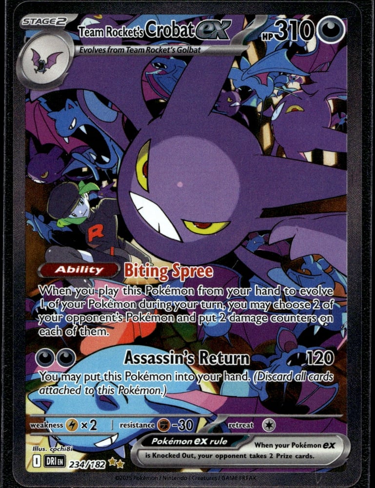Team Rocket's Crobat ex - SV10 234/182
