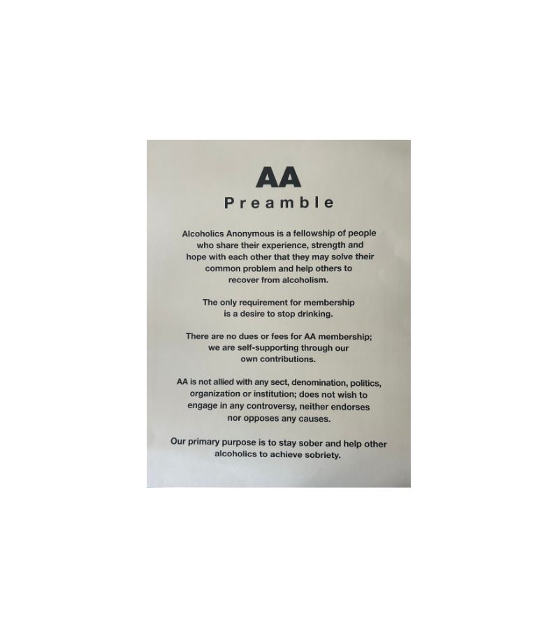 AA Meeting Poster Set