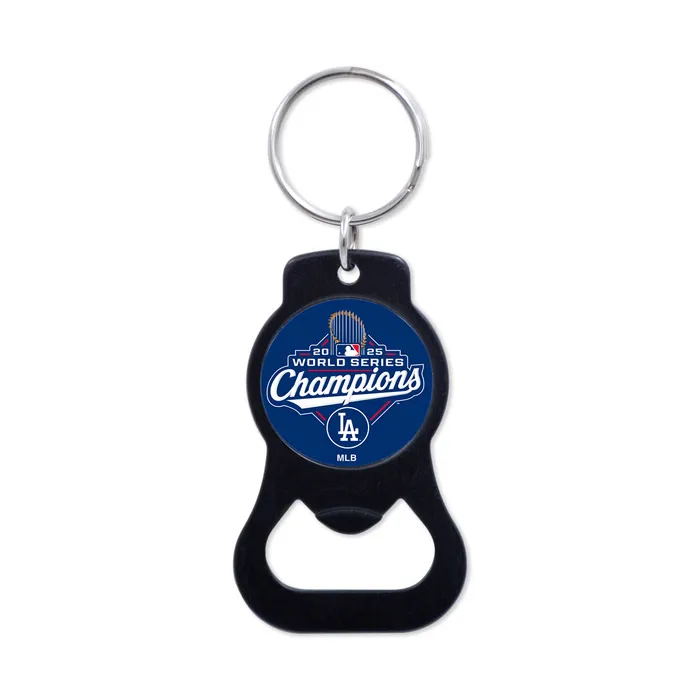 Los Angeles Dodgers 2025 World Series Champions Black Bottle Opener Keychain
