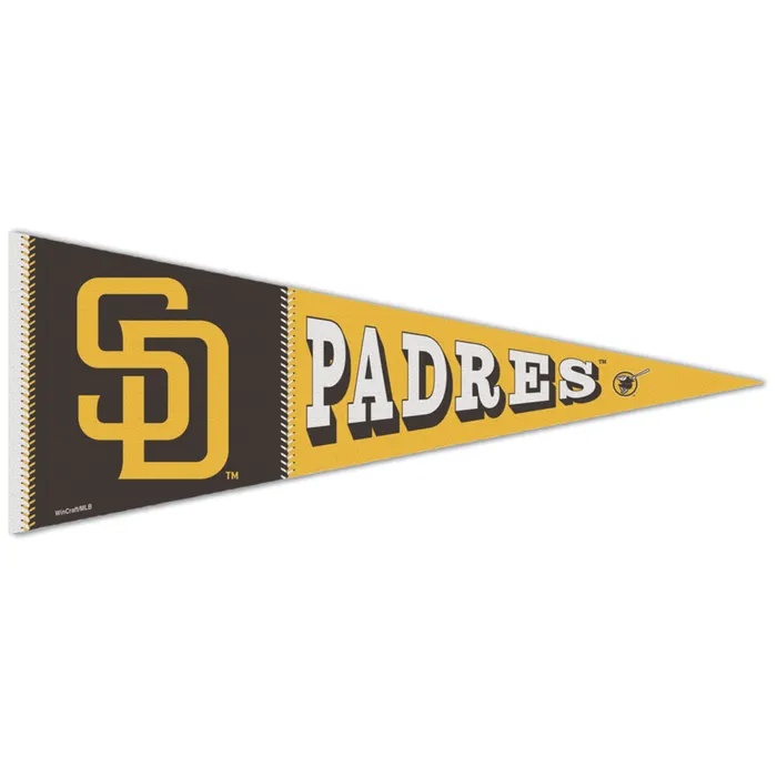 San Diego Padres Premium Block Pennant 12x30"