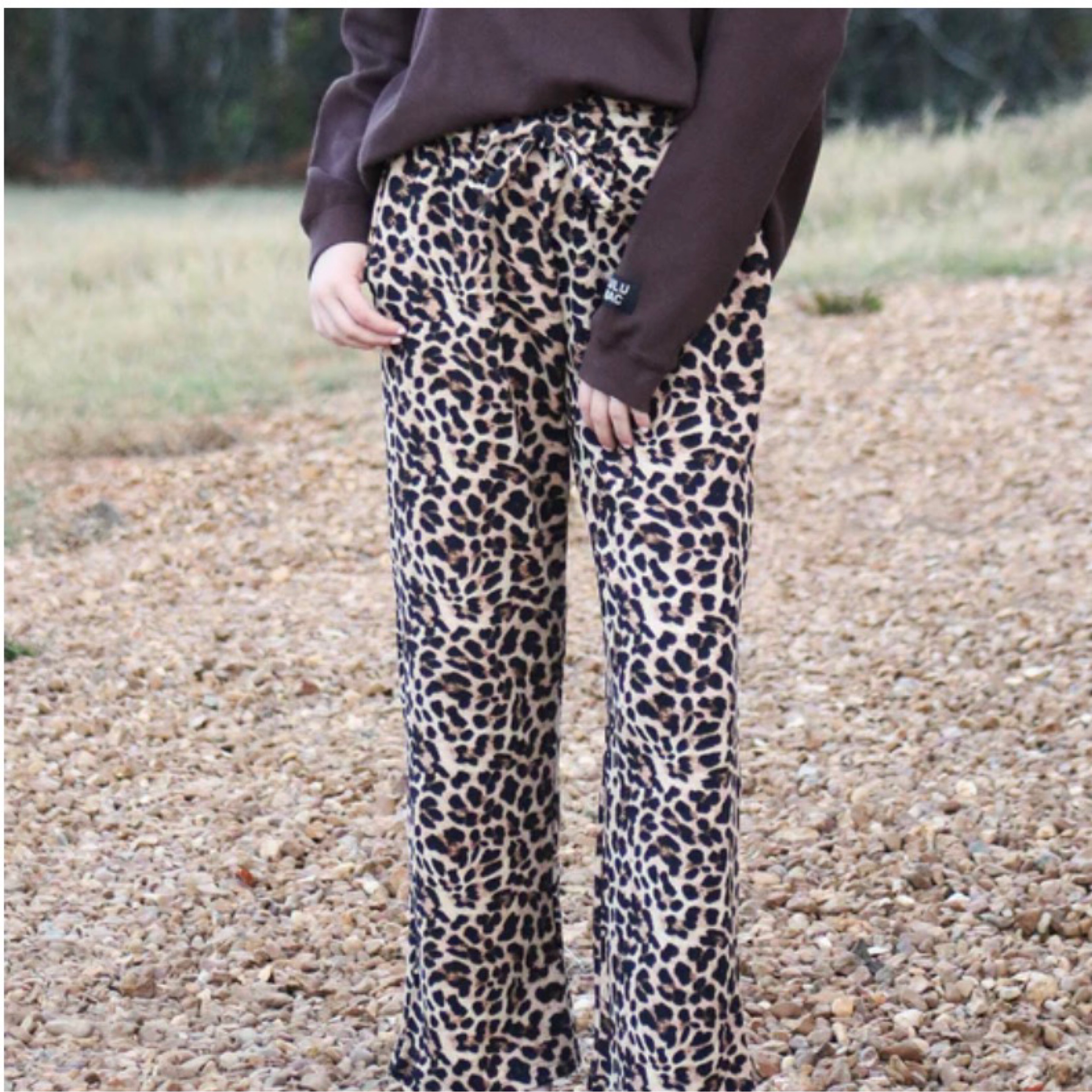 LuluMac leopard waffle pants — Bama Tan boutique, Tuscaloosa AL