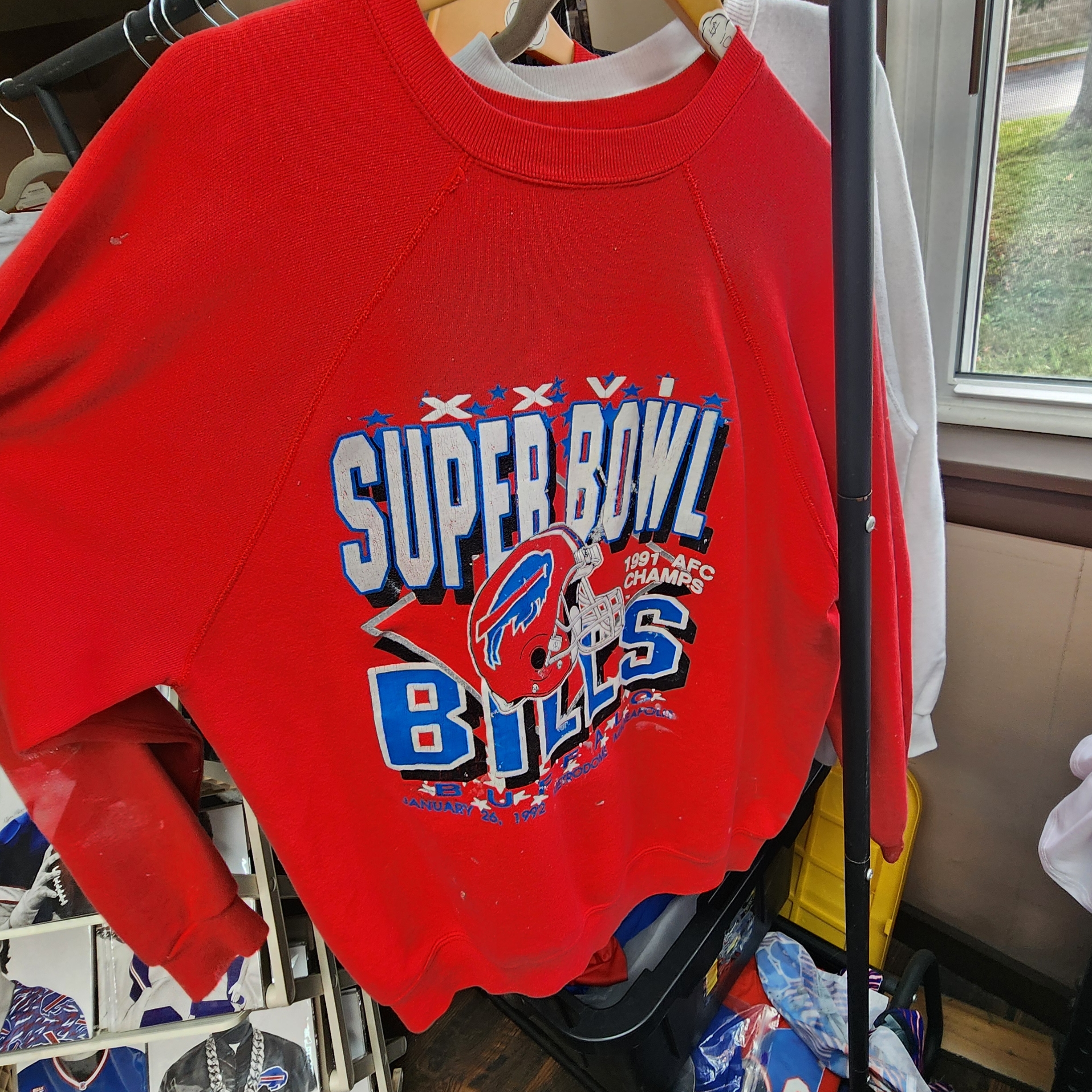 Red Super bowl Sweatshirt