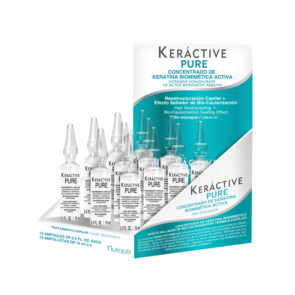 Keráctive Pure Active Biomimetic Keratin Ampoules