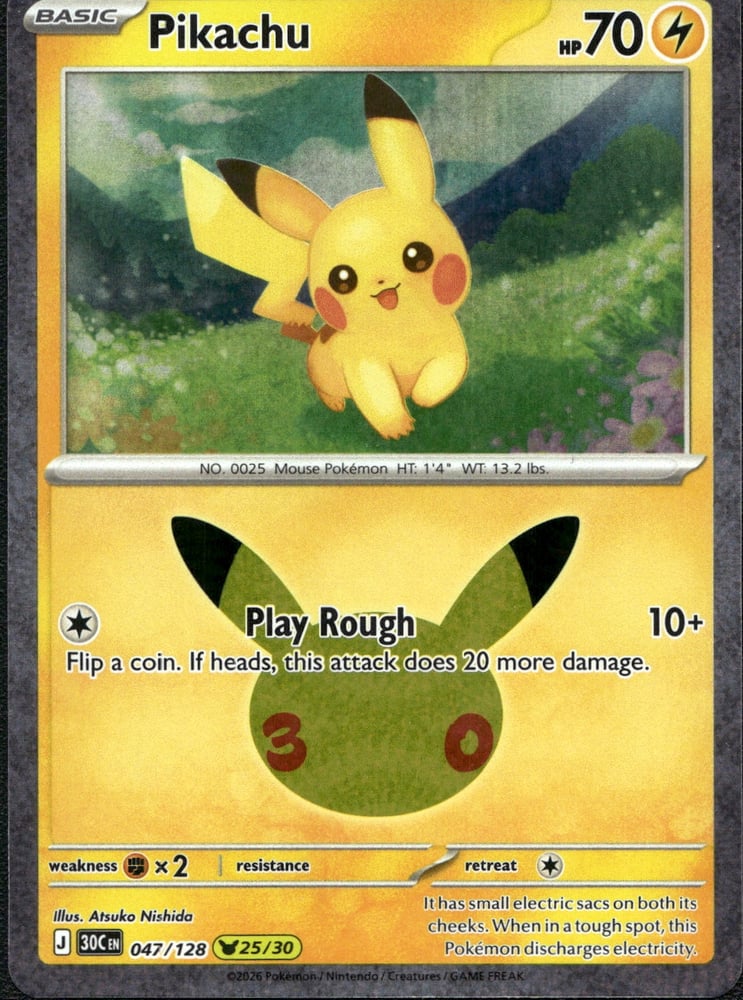 Pikachu - 30TH 47/128