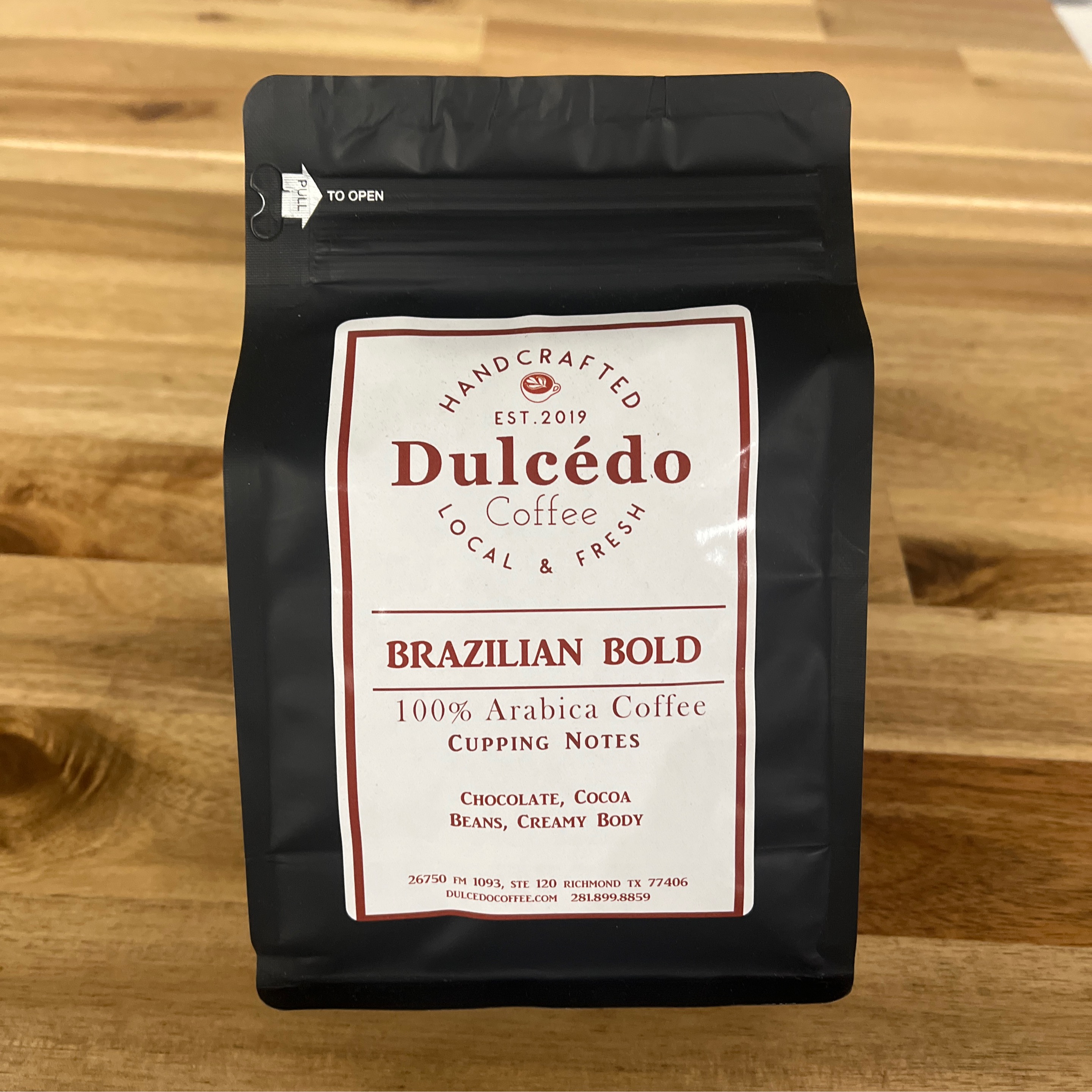 Coffee Retail Bag: Brazilian Bold