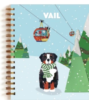 Bernese Mountain Dog with Gondola Vail Journal