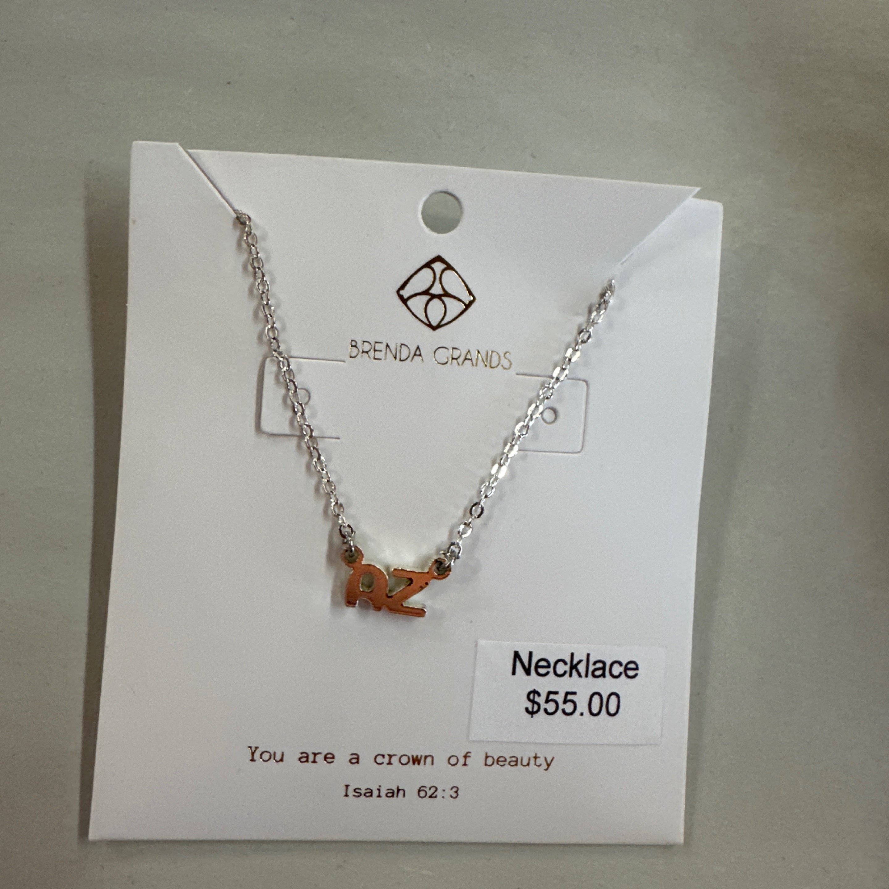 SILVER AZ Necklace Custom