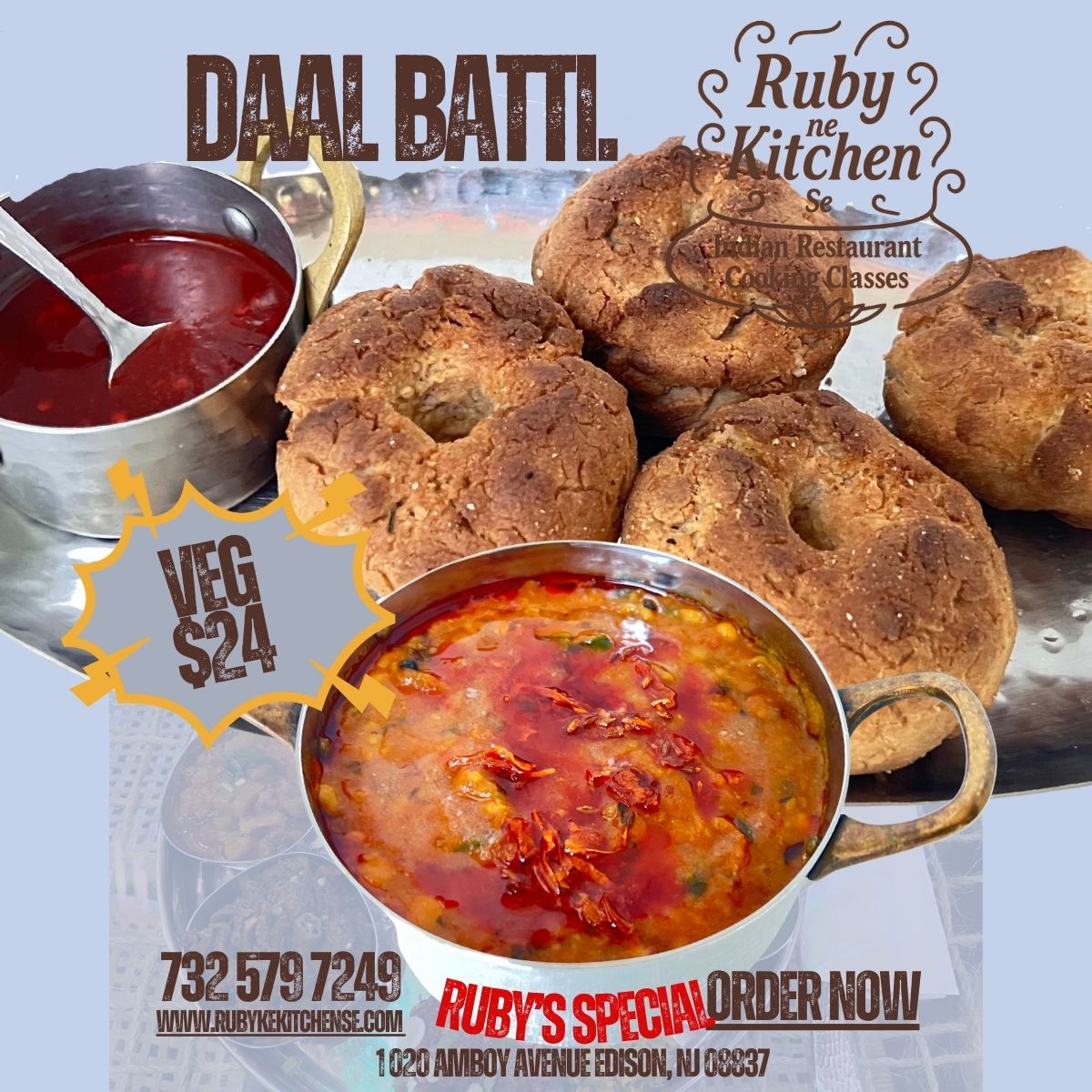 Daal Bati (4 pcs)