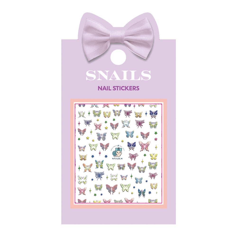 Snails Nail Stickers - Butterfly Garden (pack of 10)