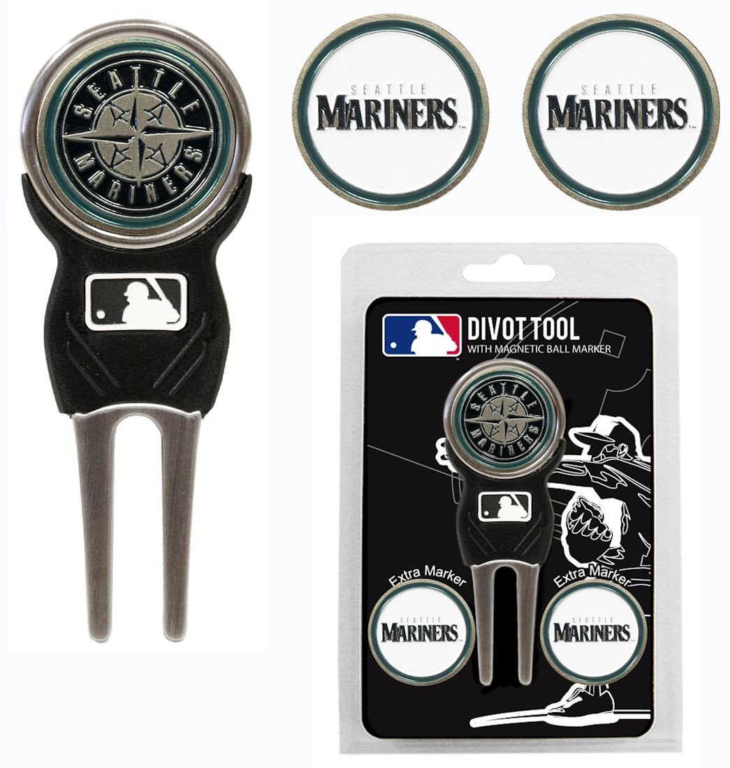 Seattle Mariners Golf Divot Tool with 3 Markers