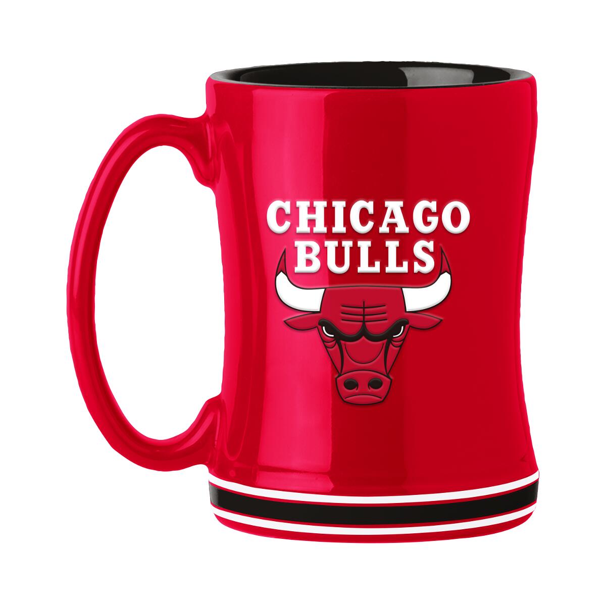 Chicago Bulls Sculpted Coffee Mug 14oz