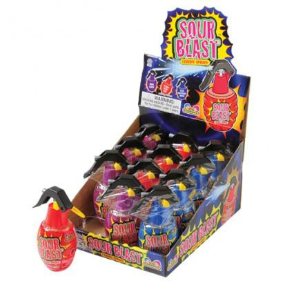 Kidsmania Sour Blast 12 Ct Candy Spray Grenades