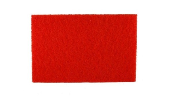 Norton 12-inch x 18-inch Square Random Red Buffer Pad for Wood Polishing