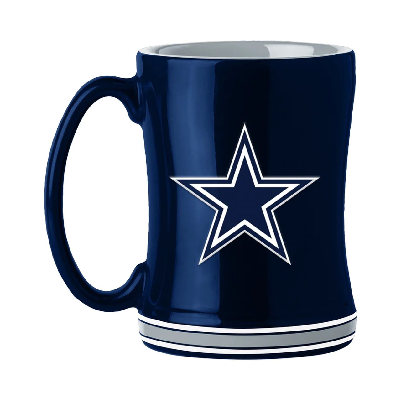 Dallas Cowboys Sculpted Coffee Mug 14oz