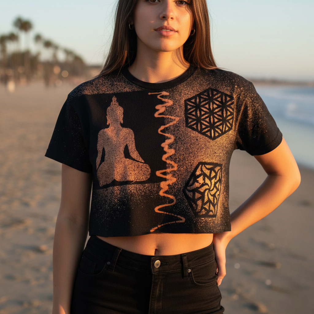 Buddha Split Crop Top