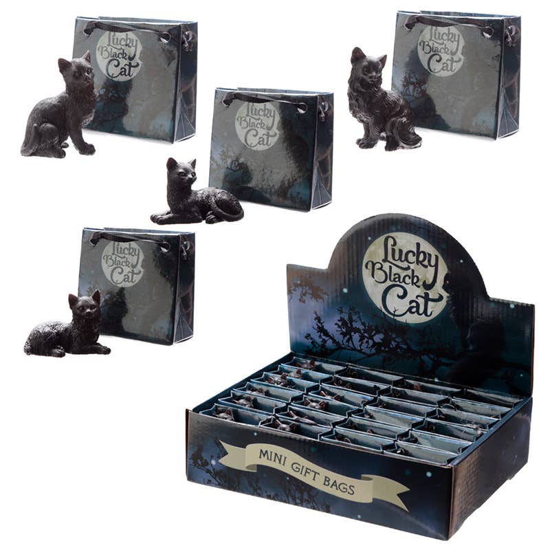 Puckator Ltd - Lucky Black Cat in a Mini Gift Bag