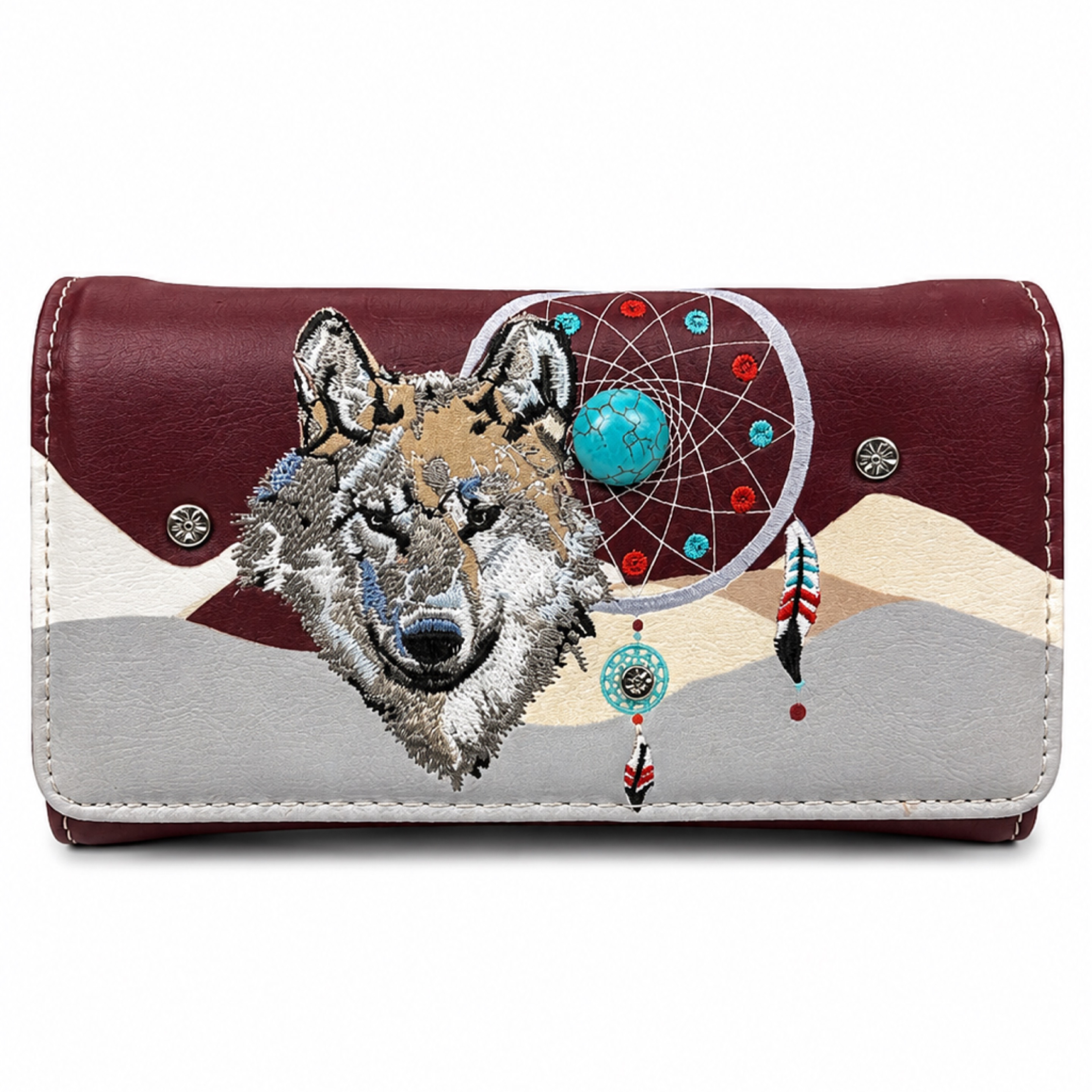 Wolf Dreamcatcher Western Wallet