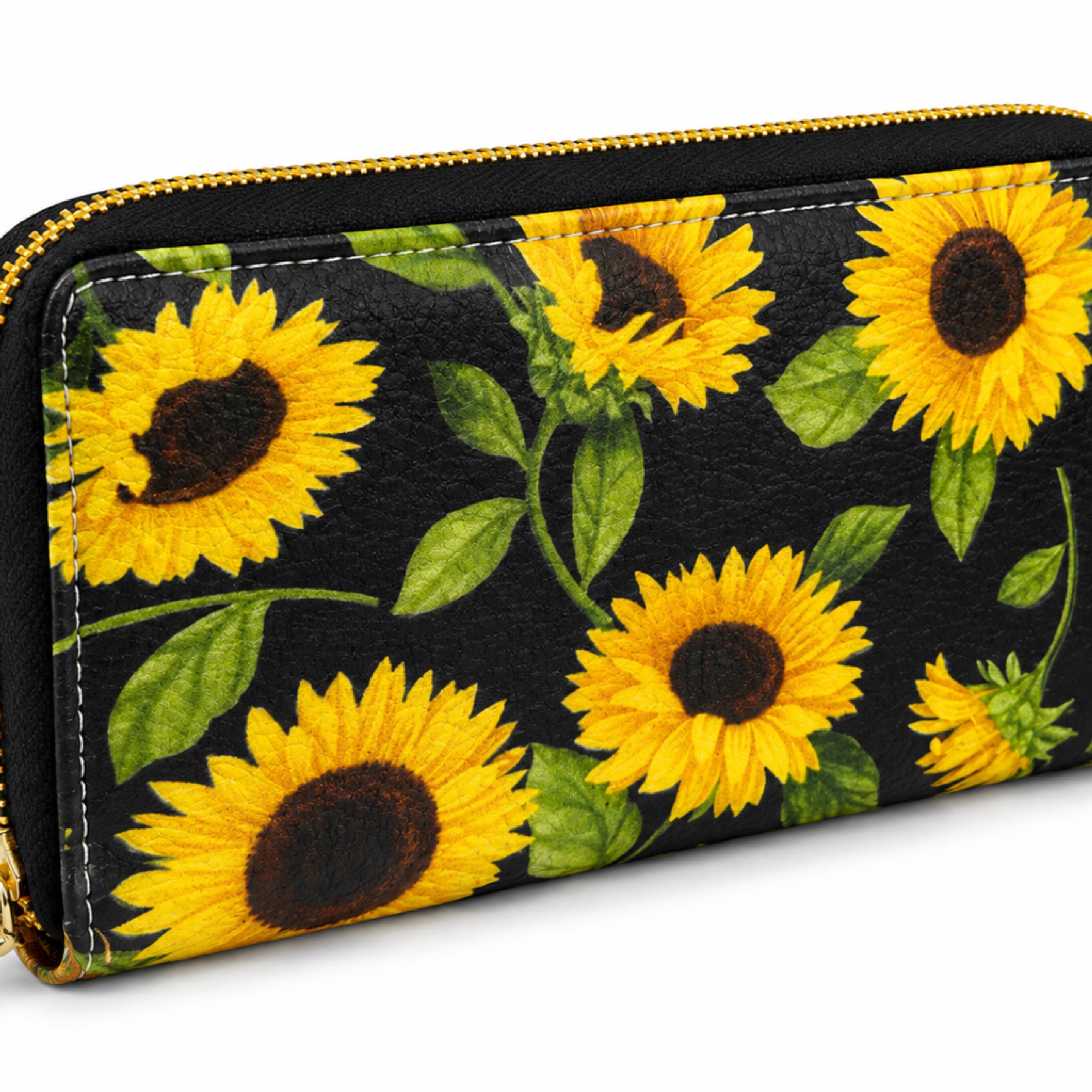 Sunflower Zip Around Wallet