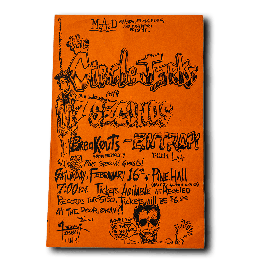 Circle Jerks -- February 16th 1985 [Handbill]