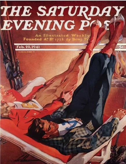 Saturday Evening Post Fireside Poster