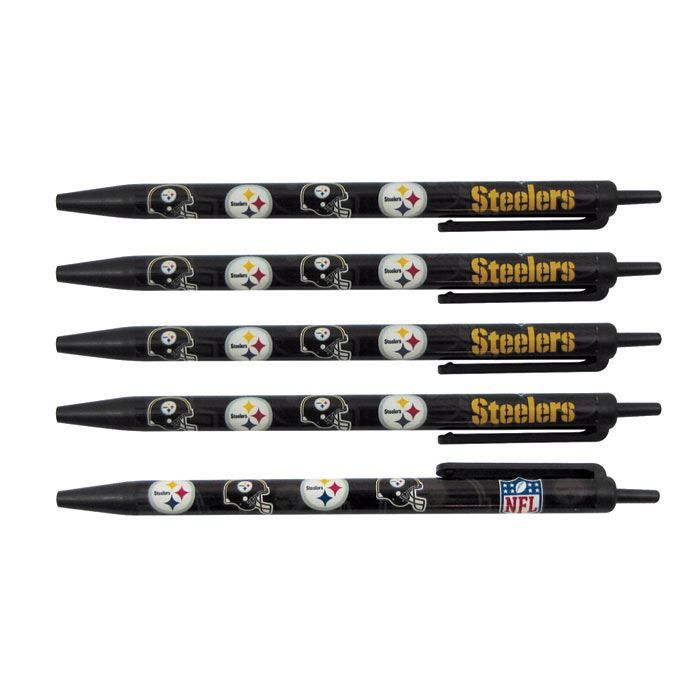 Pittsburgh Steelers Click Pens 5pk