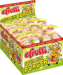Efrutti Sour Mini Burger Gummy Candy 60 ct