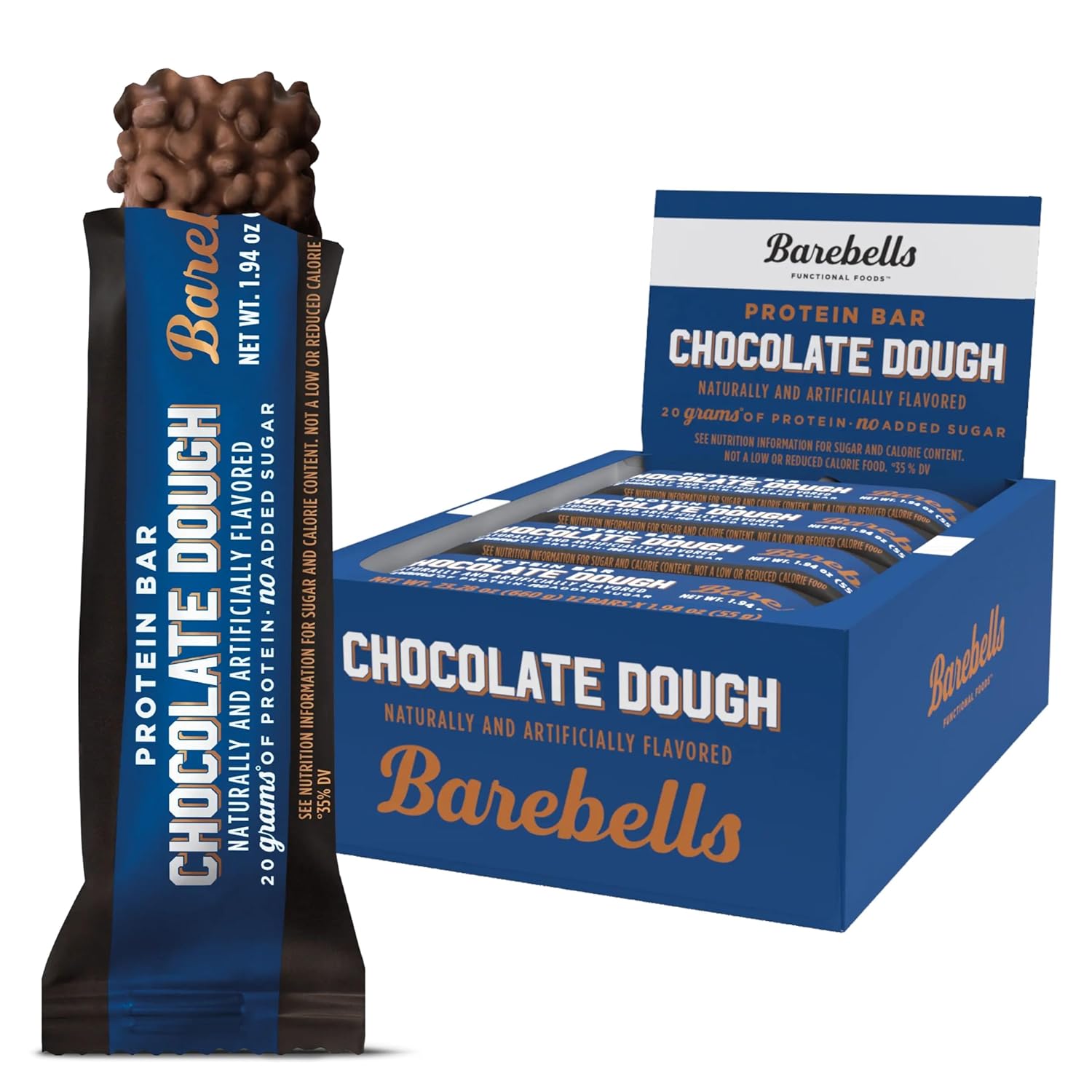 Barebells Protein Bars Chocolate Dough 1.94 oz 12 ct