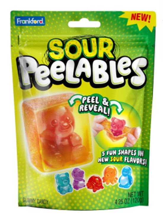 Frankford Peelables Sour Assorted Animals Gummy 4.25oz 9ct