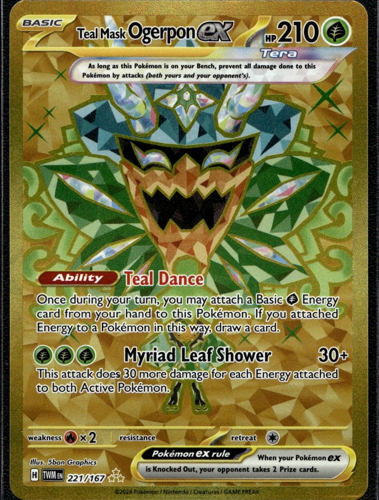 Teal Mask Ogerpon ex - SV06 221/167