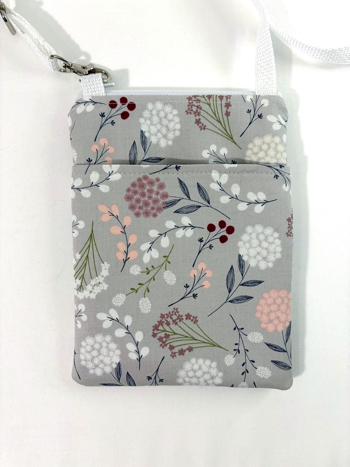 Small Crossbody Bag – Dandelions on Gray, photo 7 of 7