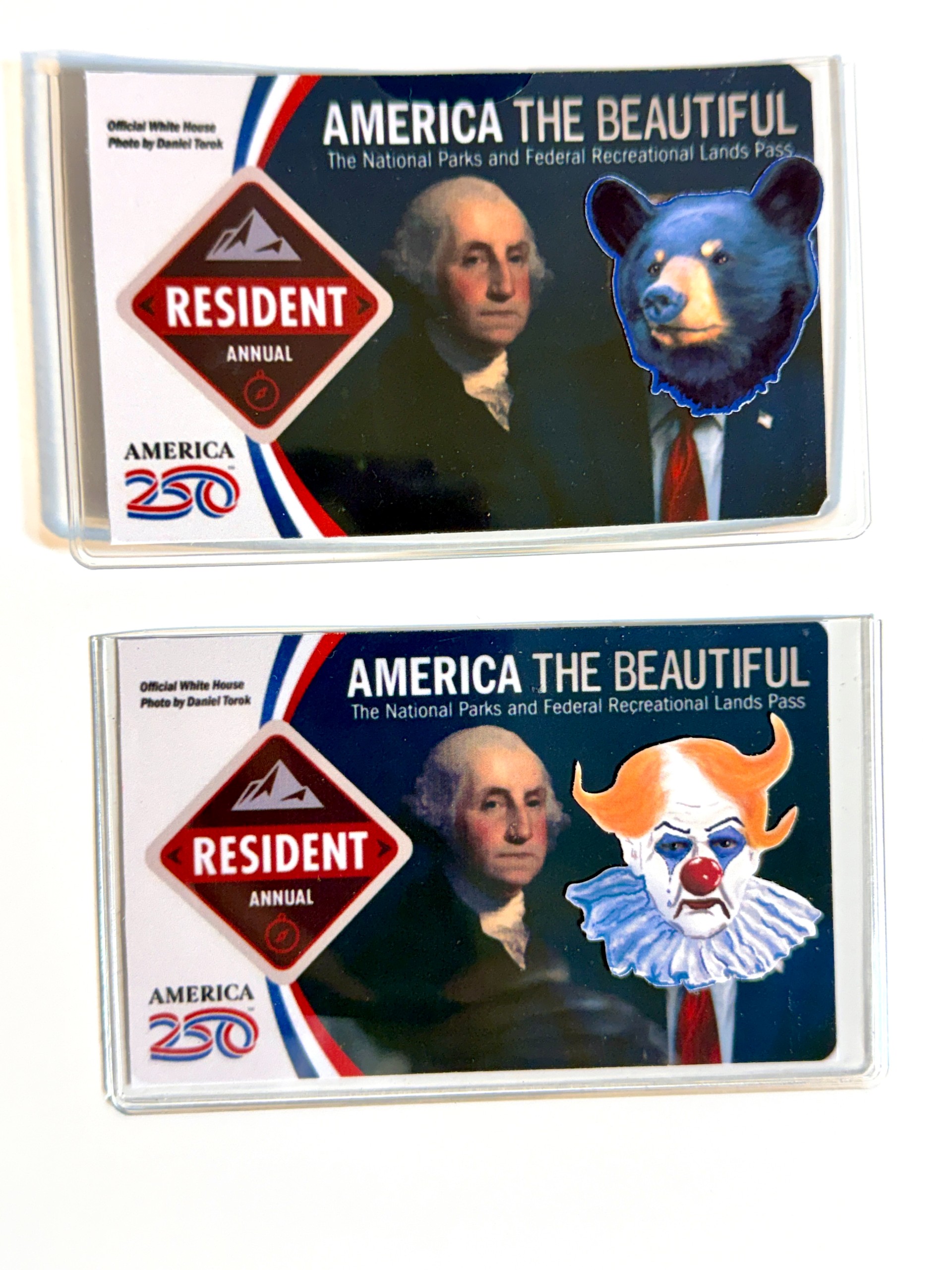 National Park Pass Sleeve and Decal for Resident Annual Pass Card