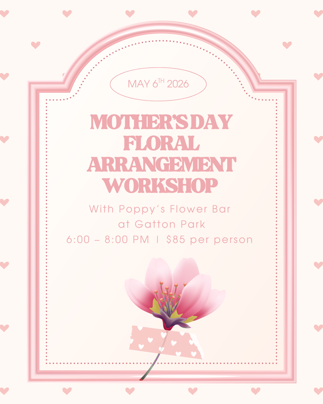 Mother's Day Floral Arrangment Workshop at Gatton Park
