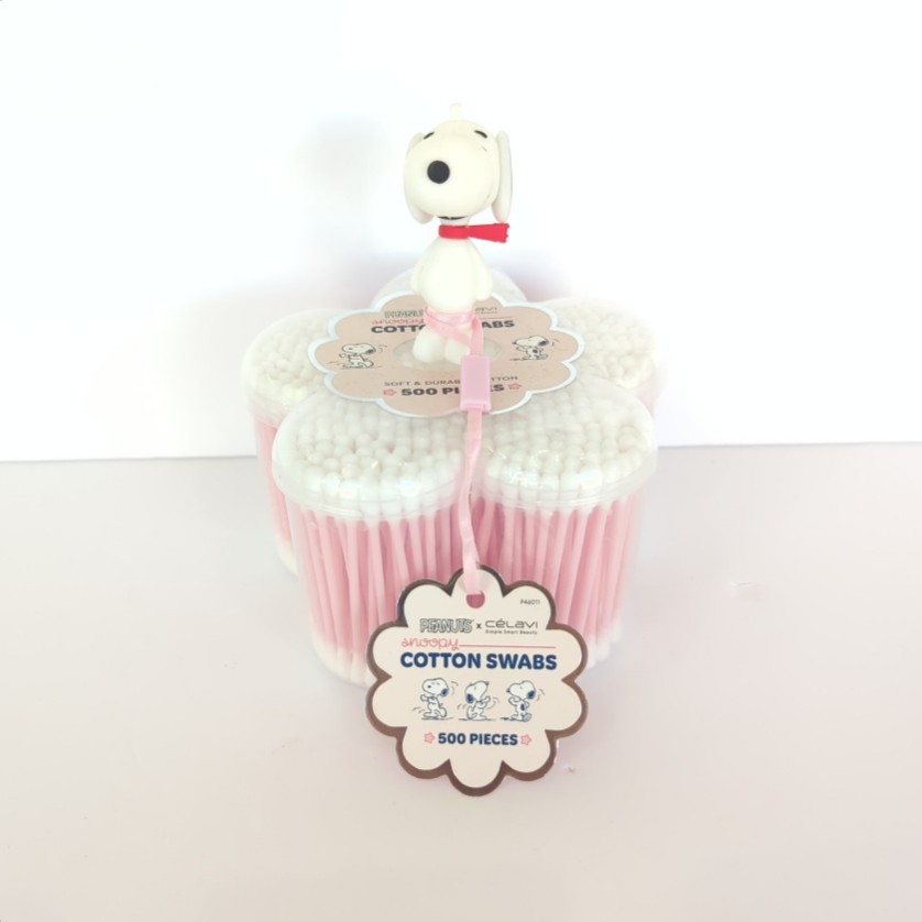 Peanuts x Celavi Snoopy Cotton Swabs 500 Pieces