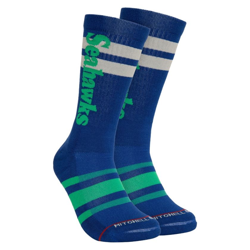 Seattle Seahawks Retro Mitchell and Ness Lateral Socks