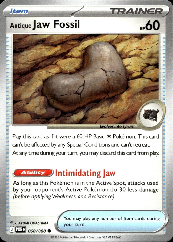 Antique Jaw Fossil - ME03 68/88