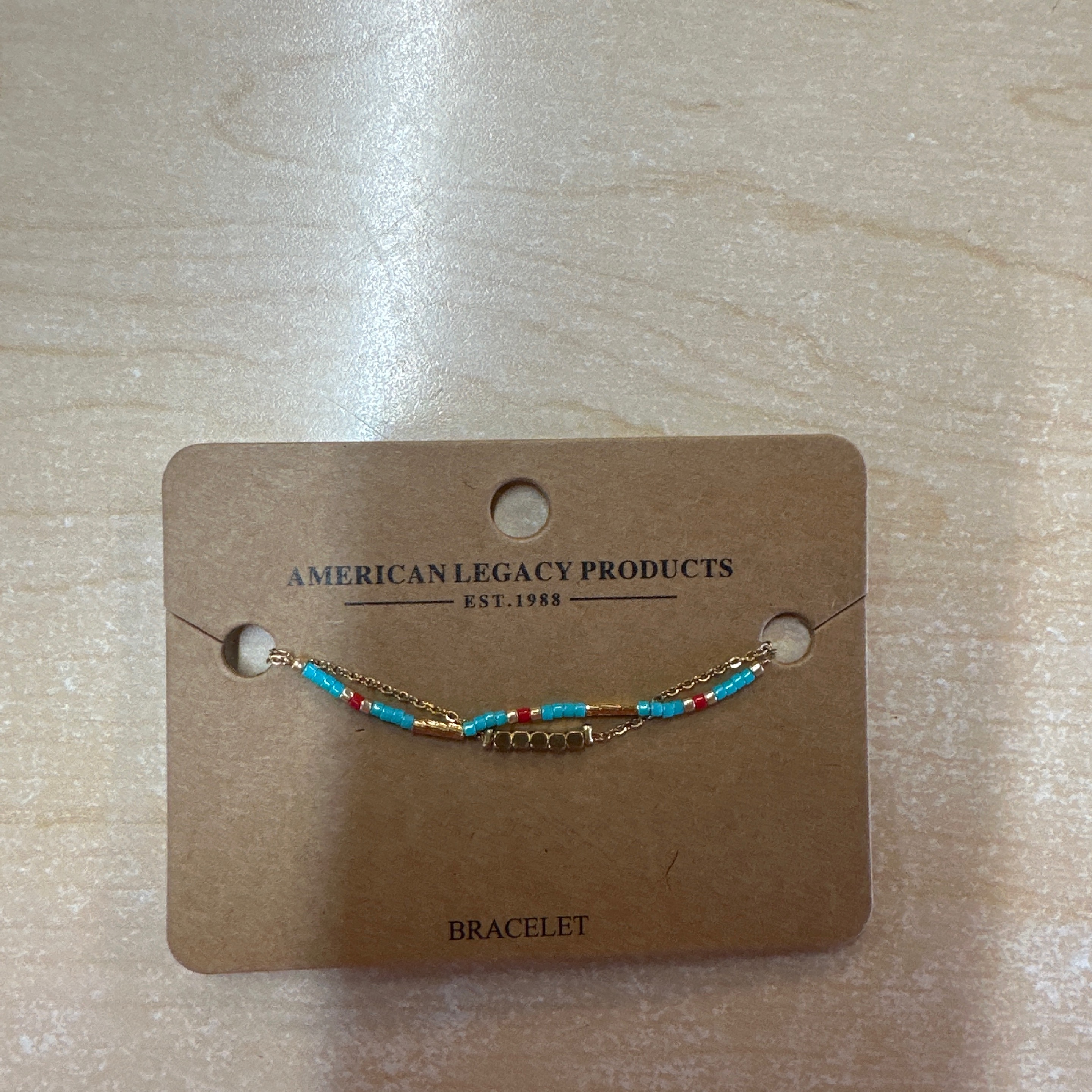 18k/s steel chain pearl stone bracelet